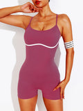 One Pieces Trendy Summer Women Bodysuit Sportswear Woman Gym Jumpsuits Yoga Clothes Fitness Rompers Women Sports Leggings Shorts