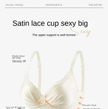 Desire Thin Push-up Seamless Adjustment Women's Small Breasts Sexy Underwear Without Underwire Support Anti-sagging Bra Summer