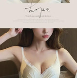 Desire Thin Push-up Seamless Adjustment Women's Small Breasts Sexy Underwear Without Underwire Support Anti-sagging Bra Summer