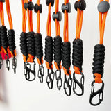 Paracord Keychain Woven Outdoor Wrist Lanyard Key Rope