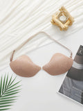 Invisible chest strap detachable women's bra gathered seamless adhesive evening dresses and parties braissere JB2511