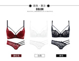 Summer Christmas Lingerie Set Red Lace Bra Lightweight Low Back Support Comfort Bralette Pure Desire AU Sizes MOYISU Sexy Tushy