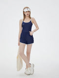 New year's one-piece swimsuit for women, conservative and slimming, gathering girls, Instagram style hot spring swimsuit