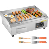 SucceBuy Commercial Electric Griddle 3200W Stainless Steel Countertop Grill