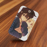 I Love Amy  AMY x BIBI Anime Rectangle Card Case Keychain Access Card Bag Key Tag Ring Leather Card Holder Key Ring Access