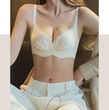 Desire Thin Push-up Seamless Adjustment Women's Small Breasts Sexy Underwear Without Underwire Support Anti-sagging Bra Summer