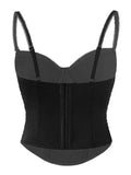 Camisole Tight Corset Sexy Transparent Mesh Patchwork Tube Top Slimming Hot Girl Outerwear Party Crop Top Pure Desire Top C9L1