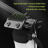 Kemei 1593 Barber Professional Hair Clipper Rechargeable Trimmer Electric Hair Cutting Machine External Rotor Brushless Motor