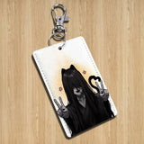 scary H-Homicipher Mr shriek Cartoon Singer Anime Card Keychain Fashion Pendant Bag ID Door Card Case Bus Card Cute Adult
