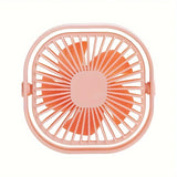 New Ultra-quiet Desk Fan, Suitable for Bedroom, Office, Library, Three Wind Speeds, 360° Rotation, Low Noise, Portable Mini Fan