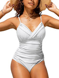 S - XXL Sexy Wrinkled One Piece Swimsuit Women Swimwear Female Monokini Swimsuits 2025 Bathing Suit Swim Beach Wear Bodysuit