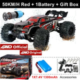 1:16 4WD High-Speed RC Monster Truck – 80KM/H Brushless Off-Road Racing Car