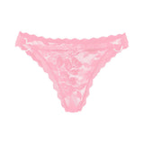 1pc Women's Multi-Color Lace Panty Low-Rise Bowknot Lingerie Hollow Out Semi-Covered Butt Heart Buckle Soft Breathable Underwear
