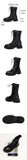 2026 New Big Size 45 Chic Black Lace Mesh Summer Boots Women Round Toe Square Heels Shoelace Zip-up Mid-calf Boots Shoes