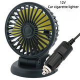 12v Automotive fan Car Fan 24v 360° Adjustable 3 Head Air Fan Low Noise Multifunctional Temporary Parking Card Auto Vehicles fan