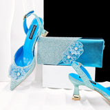 Doershow Lastest Italian Design Fashion Style Ladies Shoes with Matching Bag Set 2026 Nigerian Shoes and Bag Set!  HJ1-1