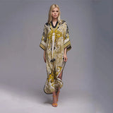2026 Women Swimsuit Beach Cover Up dress Sleeve Kaftan Beach Tunic Long Pareos Bikinis Cover ups Summer Robe Plage Beachwear