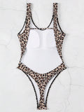 2026 Splicing Backless Women Thong Swimwear One Piece Swimsuit Female Monokini High Cut Leg Bather Bathing Suit Swim Beach Wear