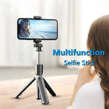 BSLIUFANG Wireless Bluetooth Selfie Stick tripod monopod stand Phone holder for Outdoor travel 3 IN 1