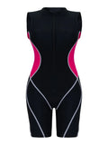 2026 Zipper Sleeveless Swimsuit Women One Piece Slim Swimwear Female Rush Guard Bathing Swimming Swim Surfing Suit Beachwear XXL