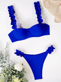 Push Up Ruffled Bikinis Underwired Bra Cup Bikini 2026 Women Swimsuit Female Swimwear Two Pieces Bikini Set Bathing Suit Swim