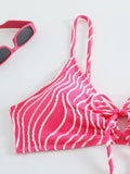 High Waist Bikini 2026 Women Strappy Swimsuit Sexy Striped Swimwear Female Bathers Bathing Swimming Swim Suit Beachwear