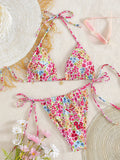 Sexy Micro Bikini Women Swimsuit Trend Two-piece Thong Bikini Set Lace Up Beach Wear Female Swimwear for Woman Bathing Suit