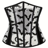 Royal corset body-shaping corset undergarment thin and breathable summer style with a cinched waist and plastic-boned mesh sexy