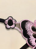 7PCS Butterfly Embroidered Low Waist Thong Set for Women, Sexy Breathable Soft Panties, Comfortable Quick Dry Underwear