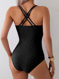 2026 Sexy Strappy Swimsuit One Piece Solid Swimwear Women Bathers Bathing Swimming Swim Suit Female Summer Beachwear S-XXL