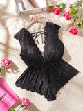 Temptation Deep V Neck Black Sheer Lace Matching Bra Set Curvy Women Lingerie For Confident Nights Special Full Figure