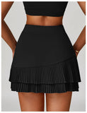 Pleated Tennis Skirt for Women with Pocket Shorts Women's High Waisted Wrapped Around Tummy Control Athletic Golf Yoga Skorts
