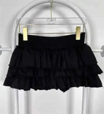 Sweet And Spicy Ballet F-length Skirt With Elastic Waist And Lace Hem Flared Cake-aped Ort Skirt For Young Women 8PO5