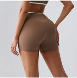 Sports Shorts Cross Waist Women Shorts Women Cycling Jogging Fitness High Waist Push Up Gym Shorts Leggings Women Yoga Clothing