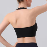 Women's Shock-Absorbing Yoga Sports Bra Beauty Back Design Integrated Neck Hanging Training Fitness Fitness Bra
