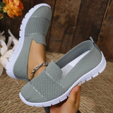 Lightweight Soft Sole Women Casual Shoes Summer Breathable Knit Slip On Sneakers Woman Anti Slip Comfort Walking Shoes Plus Size