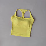 Women's Cross-Back Yoga Sports Vest One-Piece Cup Versatile Training Fitness Bra Colorful Fitness Clothing for Active Women