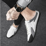 Summer Slippers for Men Trendy Men's Flat Bottom Casual Shoes Soft Sole Support Shoes Men's Sneakers