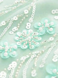 Fashion Floral Sequ Pearl Mini Skirt For Women Summer Vacation Beaded Hip Package Short Skirts Evening Party Lady Beach QH8J