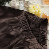 2026 New Women's Home Clothes Open Cardigan Belted Sleepwear Loose Long Sleeve Long Pant Smooth Comfort Spring Street Style