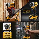 Dewalt DCF860 Cordless Brushless Electric Screwdriver Impact Function 20V Battery 282N.m Lightweight at 1kg Electric Power Tool