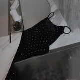 2025 Diamond Bikini Sexy Women Swimsuit Bandeau Biquini Push Up Swimwear Female Shiny Bathing Suits Floral Bodysuit Beachwear