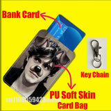 J-Jack Champion American Actor For ID Clips Credit Bank Bag Bus Meal Card Holder Cover Pocket Decoration Keychain