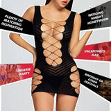 Local ShippingSexy Fishnet Bodysuit Lingerie Set Outfits Erotic Mesh Sheer  Lingerie For Women Naughty