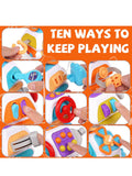 Baby Busy Board Cube Montessori Sensory Activity Toy