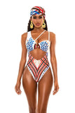 Sexy Bikini Women High Waist Totem Print Hollow Swimwear Swimsuit Female Beach Bikinis Set Bathing Suit Banadores Mujer 2026 New