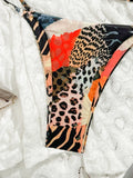 2025 Triangle Bikinis Women Printed Swimwear Female Sexy Leopard Swimsuit Bathers Bathing Swimming Swim Suit Beachwear Summer