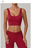 Running Sports Bra Women High Support Open Back Yoga Breathable Slim Fit Fitness Pilates Tank Top With Removable Pads