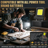 1/2/3/5pcs Super Bright LED Work Light Portable Lasting Strong Light Supply for Night Work Light 20V 21V Li-ion Battery Power