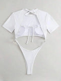 DEKA Women One Piece Swimsuits Micro Thong Cut Out Swimwear Monokini Backless Bathing Suit Bikini Bathers Beach Wear